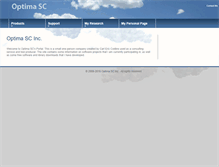 Tablet Screenshot of optimasc.com